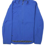 NAUTICA Mens Blue Jacket S Polyester Blend Plain Zip Hooded Lightweight Casual