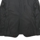 ANTHONY MORATO Mens Black Cotton Blend Jacket S Button Plain Classic Stylish