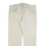 LEVI'S 501 Mens Jeans Beige Regular Straight Denim W40 L29 Classic Button Fly