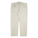 LEVI'S 501 Mens Jeans Beige Regular Straight Denim W40 L29 Classic Button Fly