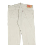 LEVI'S 501 Mens Jeans Beige Regular Straight Denim W40 L29 Classic Button Fly