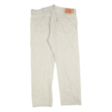 LEVI'S 501 Mens Jeans Beige Regular Straight Denim W40 L29 Classic Button Fly