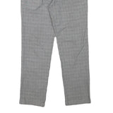 TED BAKER Womens Cotton Blend Grey Slim Straight Trousers W32 L26 Smart Casual