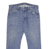 LEVI'S 501 Mens Jeans Blue Classic Straight Denim Medium W36 L26 Button