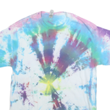 GILDAN Mens Blue & Purple Tie Dye T-Shirt M Short Sleeve Crew Neck Casual Cotton