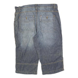 REWARD Mens Denim Blue Casual Shorts L W38 Cotton Blend Comfortable Fit