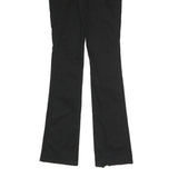 DICKIES Womens Cotton Blend Black Slim Bootcut Trousers W28 L33 Workwear