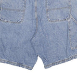 Mens Blue Denim Casual Shorts 3XL W38 Cotton Blend Comfortable Fit
