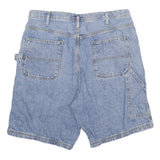 Mens Blue Denim Casual Shorts 3XL W38 Cotton Blend Comfortable Fit