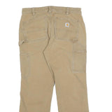CARHARTT Womens Cotton Blend Beige Regular Fit Straight Leg Trousers W30 L27