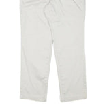 DOCKERS Mens Cotton Blend Beige Regular Fit Straight Leg Trousers W30 L28 Zip