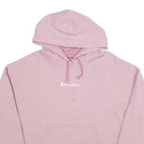 CHAMPION Womens Pink Pullover Hoodie M Cotton Blend Casual Sweatshirt