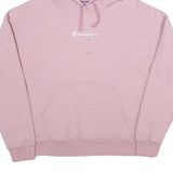 CHAMPION Womens Pink Pullover Hoodie M Cotton Blend Casual Sweatshirt