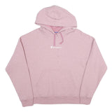 CHAMPION Womens Pink Pullover Hoodie M Cotton Blend Casual Sweatshirt