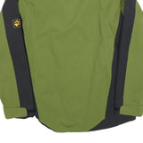 JACK WOLFSKIN Mens Green & Black Outdoor Jacket XS Polyester Blend Zip