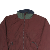 WHITE SIERRA Mens Maroon & Green Outdoor Jacket XL Polyester Zip Winter Casual