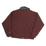 WHITE SIERRA Mens Maroon & Green Outdoor Jacket XL Polyester Zip Winter Casual