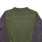 VINCI Mens Purple & Green Sweatshirt Crew Neck L Cotton Blend Casual Pullover