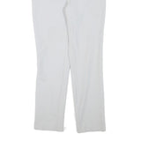 REISS Womens Cotton Blend Light Grey Regular Fit Straight Trousers W27 L27 Smart