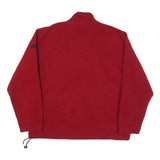 IZOD Mens Red Zip Jacket XL Polyester Plain Lightweight Casual Outdoor