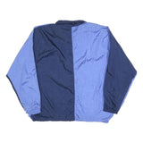 CAPRICO Mens Blue & Navy Outdoor Nylon Jacket M Athletic Colourblock Zip Pockets