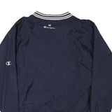 CHAMPION Mens Navy Blue Athletic Jacket L Polyester Blend Varsity Style