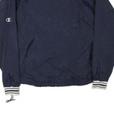 CHAMPION Mens Navy Blue Athletic Jacket L Polyester Blend Varsity Style