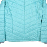 COLUMBIA Womens Blue Lightweight Jacket L Polyester Blend Quilted Warm Zip