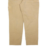 CARHARTT Mens Jeans Beige Relaxed Straight Denim W40 L32 Workwear Zip Closure