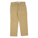 CARHARTT Mens Jeans Beige Regular Straight Denim W34 L27 Casual Workwear