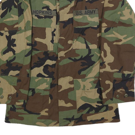 STEPS INC. Mens Green & Brown U.S. Army Camouflage Jacket M Cotton Blend