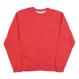 CHAMPION Mens Red Cotton Blend Crew Neck M Sweatshirt Pullover Plain Casual