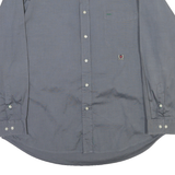 TOMMY HILFIGER Mens Blue Button-Down Shirt XL Classic Fit Cotton Long Sleeve