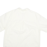 JOS A BANK Mens White XL Short Sleeve Cotton Blend Shirt Casual Relaxed Fit