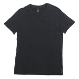 LEVI'S Mens Black Short Sleeve Crew Neck T-Shirt S Cotton Blend Classic Fit