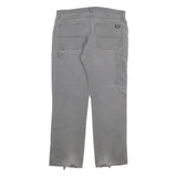 DICKIES Mens Regular Grey Cotton Blend Denim W36 L32 Workwear Zip Closure Jeans