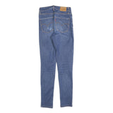 LEVI'S 721 Womens Slim Skinny Denim Medium Blue Cotton Blend Jeans W25 L30