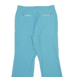Womens Regular Blue Trousers W30 L30 Zip Pocketed Casual Fit