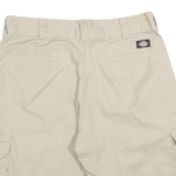 DICKIES Mens Shorts Beige Casual Cargo Relaxed L W34 Workwear Pocketed