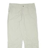COLUMBIA Mens Beige Relaxed Straight Trousers W36 L31 Lightweight Outdoor Zip