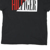 TOMMY HILFIGER Mens Black Hilfiger Graphic T-Shirt M Short Sleeve Crew Neck