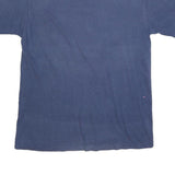 HANES Mens Blue Graphic T-Shirt M Short Sleeve Crew Neck Cotton Blend