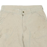 CARHARTT Mens Shorts Beige M W34 Casual Cotton Blend Workwear