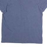 TOMMY HILFIGER Mens Blue Short Sleeve Plain L Polo Shirt Cotton Blend Casual