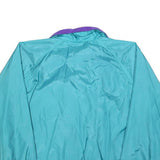 LANDS END Womens Teal & Purple Classic Jacket S Nylon Windbreaker Outdoor Zip