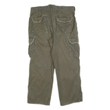 SURPLUS TEX Mens Cotton Blend Relaxed Cargo Trousers W34 L28 Utility Pocket Zip