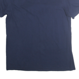 NIKE Mens Navy Fresno State Football Graphic T-Shirt M Crew Neck Short Sleeve