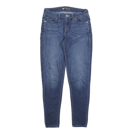 LEVI'S Womens Jeans Blue Slim Skinny Denim Medium W26 L28 Stretch Zip