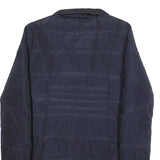 LAUREN RALPH LAUREN Womens Navy Blue Quilted Jacket XL Polyester Zip Coat
