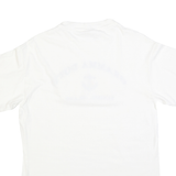 HANES Mens White Gramma Dot's Sanibel Island Graphic T-Shirt M Short Sleeve Crew